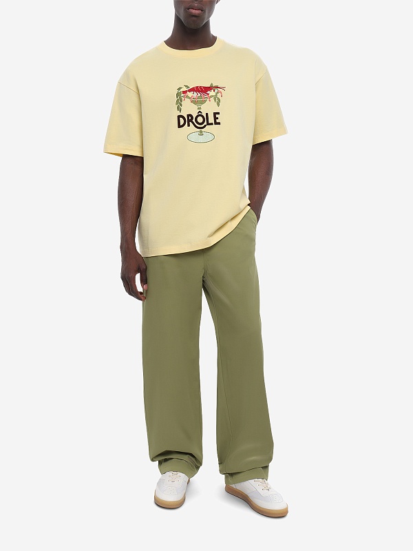 Футболка муж Drôle de Monsieur J-TS289-CO248-LYL LIGHT YELLOW - 1