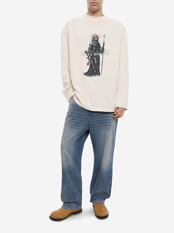 Футболка с длинным рукавом муж IH NOM UH NIT NUS26216 C74_BUTTER CREAM - 1