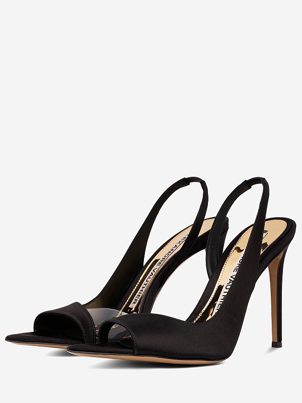 Босоножки (каблук) жен Alexandre Vauthier AVE4000-001 TRANSP/BLACK - 4