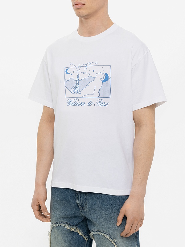 Футболка муж Carne Bollente AW24ST0105 White - 2