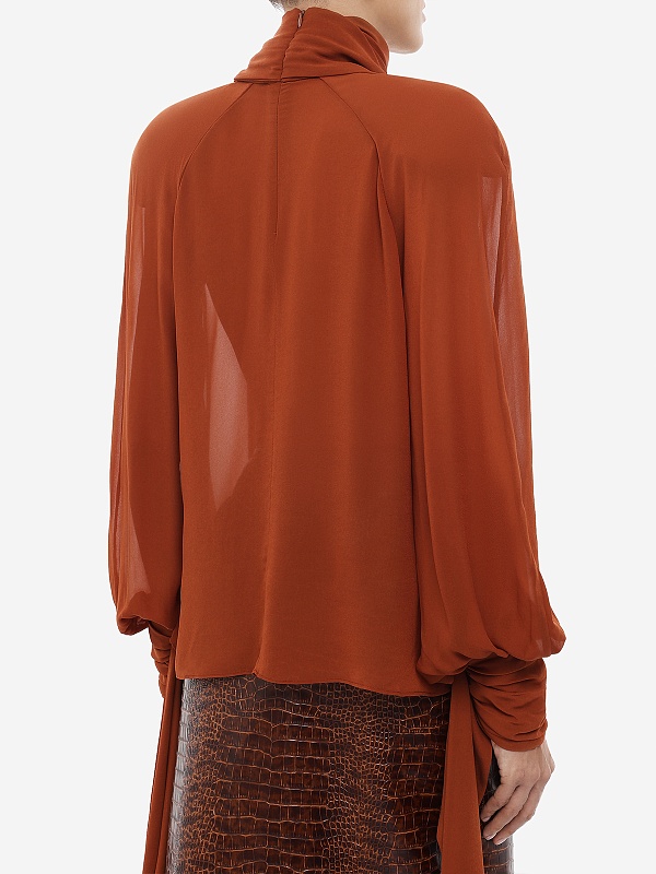 Блуза жен Rowen Rose TOP_RR496 Tan - 4