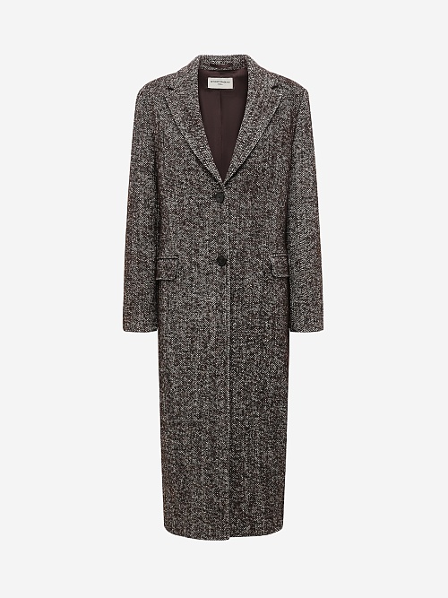 Пальто жен Officine Generale W25WCTS653 ICEDCOFFEE/ECRU - 0