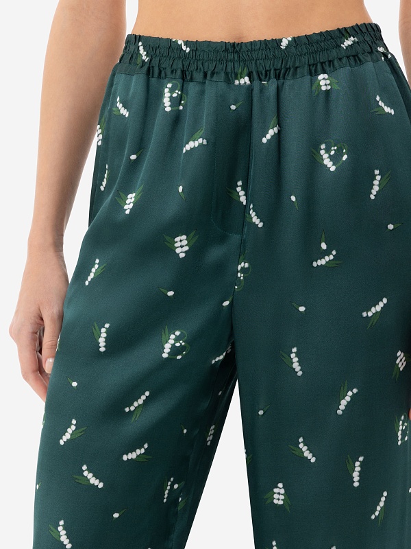 Брюки жен Burka t25-tr001 Темно-зеленый - 3