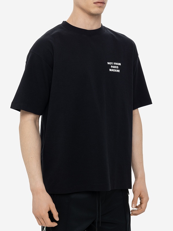 Футболка муж Drôle de Monsieur PERM-TS203-CO002-BL BLACK - 3