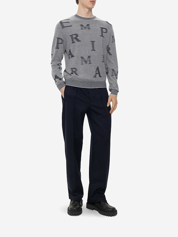 Свитер муж Emporio Armani 6D1MX8 1MJGZ F915 FANTASIA BLU - 2