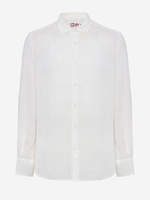 Рубашка муж MC2 Saint Barth PAMP001 01896H LINEN 01 WHITE - 0