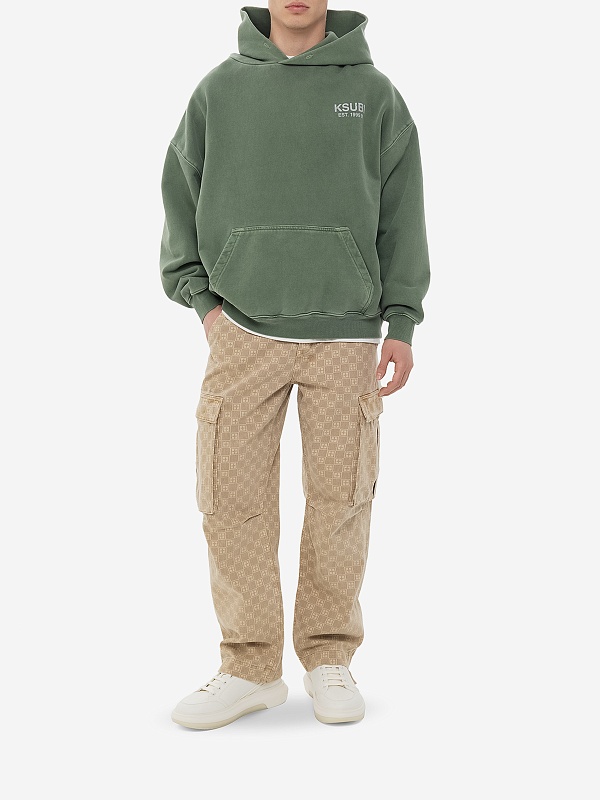 Худи муж Ksubi MPS25FL001 GREEN - 2