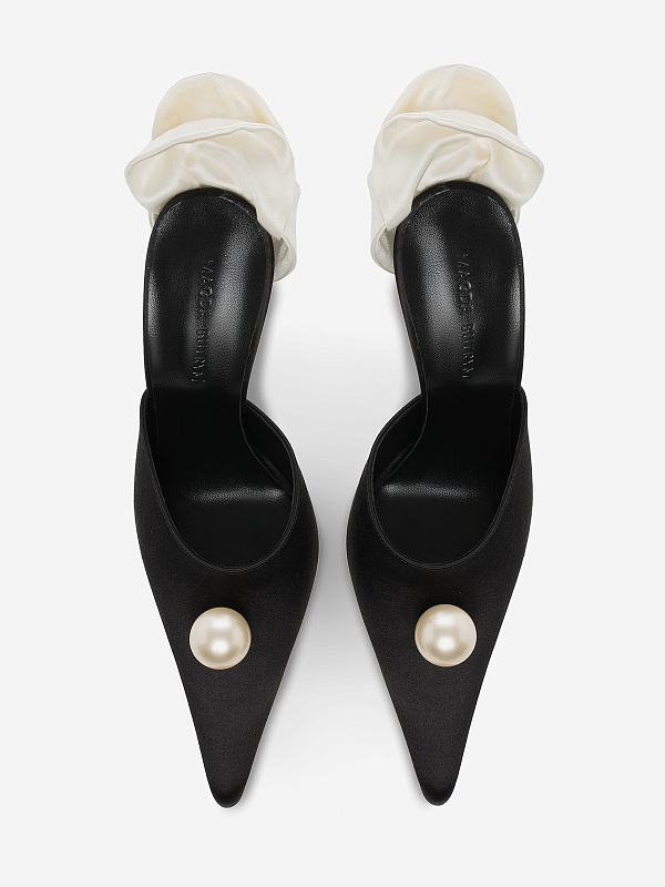 Мюли (каблук) жен Magda Butrym 531723 BLACK - 2