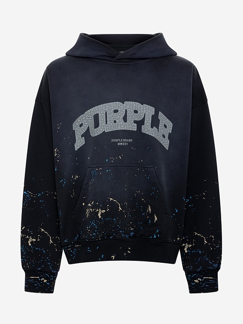 Худи муж PURPLE P401-MFBS325 BLACK - 0