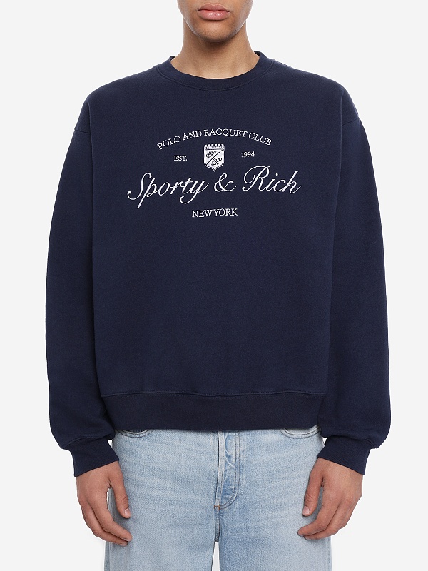 Толстовка муж Sporty & Rich ST09875412BL106 Dark Navy - 4