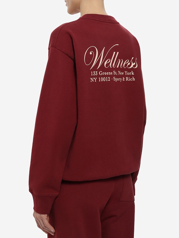 Толстовка жен Sporty & Rich ST07162083RE10 Merlot - 3