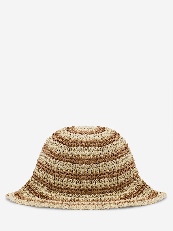 Панама жен MC2 Saint Barth PLY0001 06569H STRAW STRIPES 1119 EMB - 1