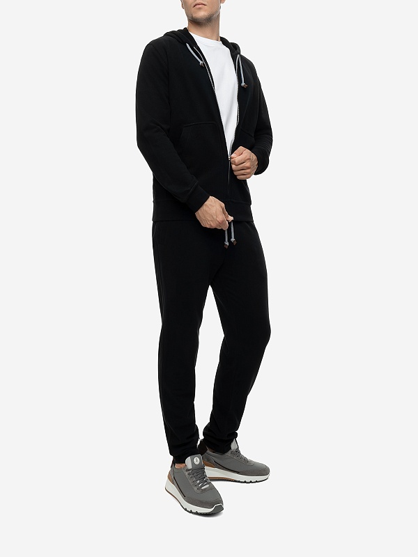 Толстовка на молнии муж Brunello Cucinelli MTU149069G NERO - 1