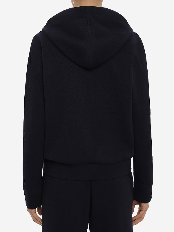 Толстовка на молнии жен Emporio Armani EW000392 AF15357 FB010 3D ARMANI BLUE - 3