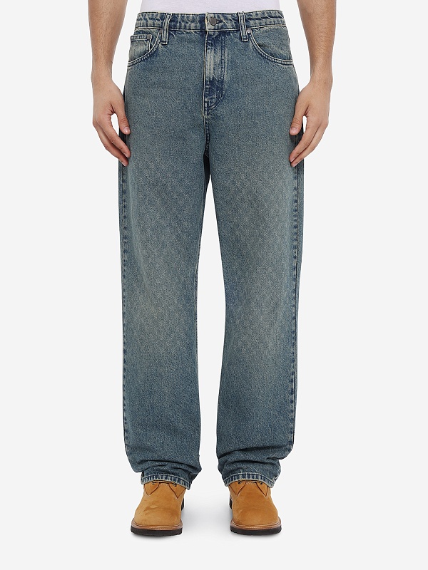 Джинсы муж Daily Paper 2610188 Bleached Denim Blue - 3