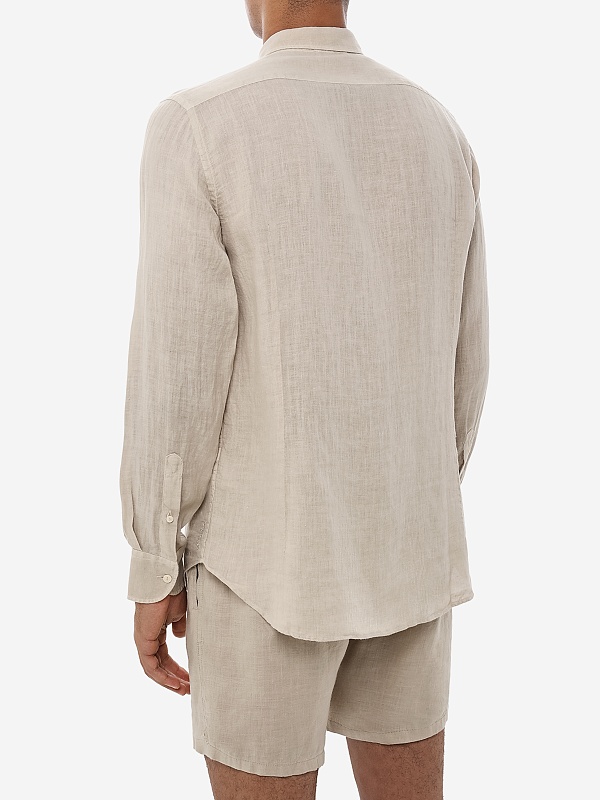 Рубашка муж MC2 Saint Barth PAMP001 00275H LINEN 11 BEIGE - 2