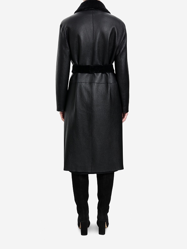 Дубленка жен Burka K-1455/FP/115BR Черный - 7