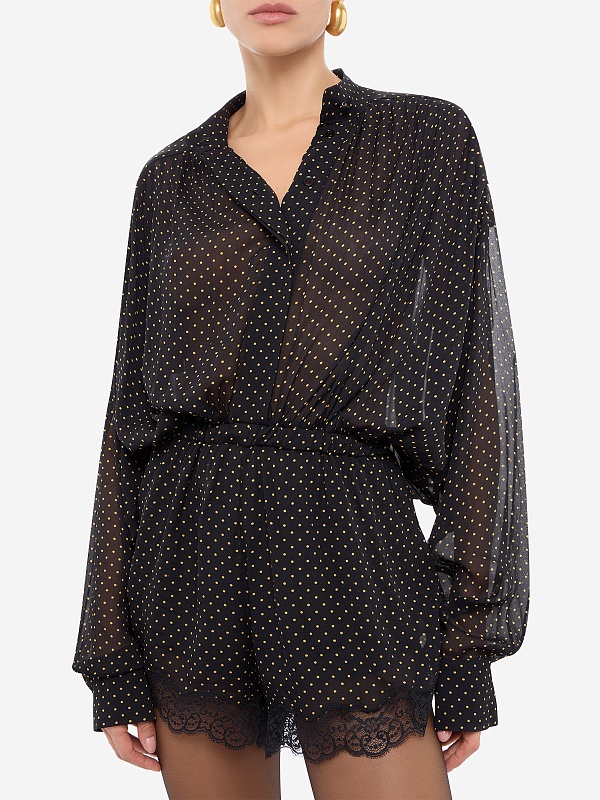 Комбинезон жен THE ANDAMANE T200164A TNV149 POIS BLACK/AMBER - 4