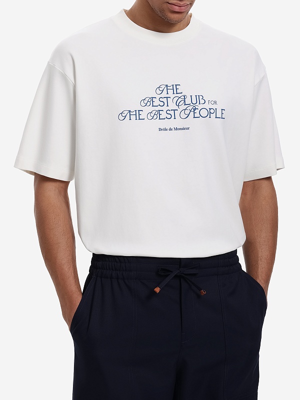 Футболка муж Drôle de Monsieur I-TS273-CO002-OW OFF WHITE - 2