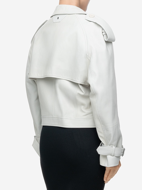 Куртка кожаная жен Salvatore Santoro 46017-D GLOV_IVORY - 4