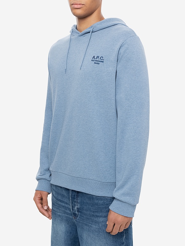 Худи муж A.P.C. COHGR-M27914 BLEU GRIS CHINE/BLEU - 2