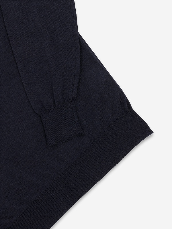 Поло с длинным рукавом муж Filippo De Laurentiis PL1ML LSC18R 890 dark blue - 4