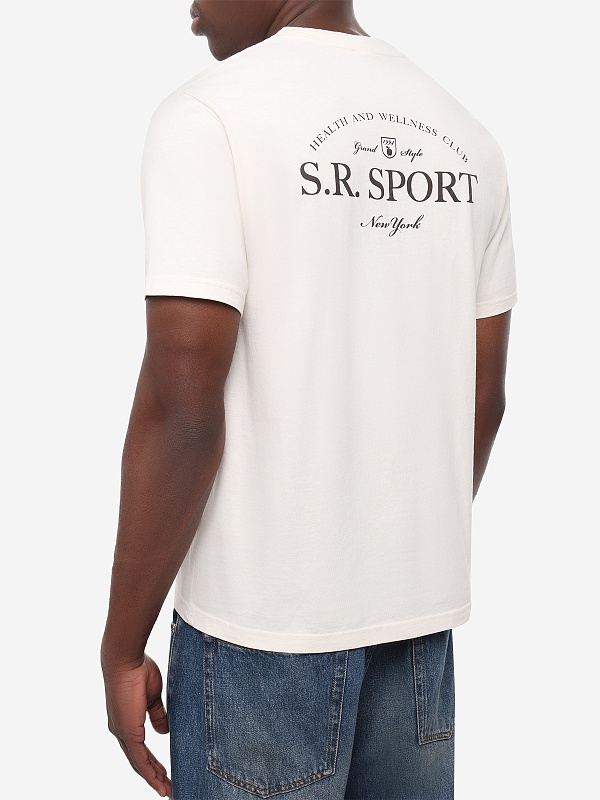 Футболка муж Sporty & Rich TO119711304WH37 Ecru - 4