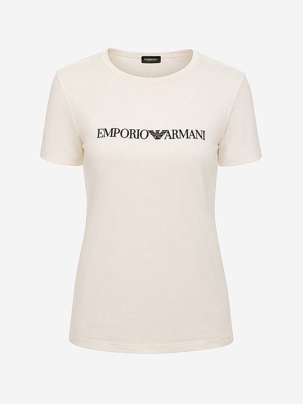 Футболка жен Emporio Armani EW000408 AF10881 U0011 WHITE - 0