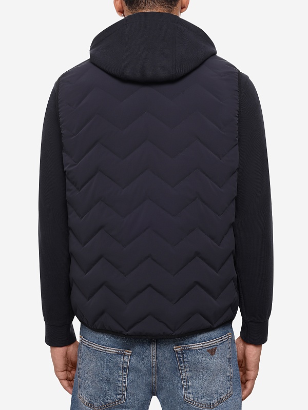 Жилет утепленный муж Emporio Armani EM004946 AF18499 UB118 ICONICO 0920 BLU NAVY EA - 5