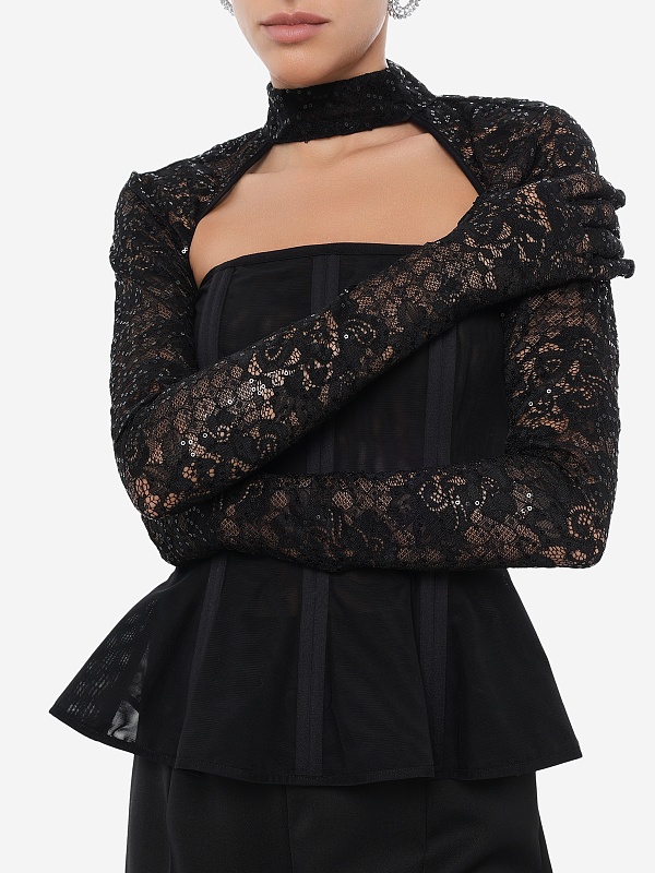 Перчатки жен Nissa RMA16331 BLACK - 5