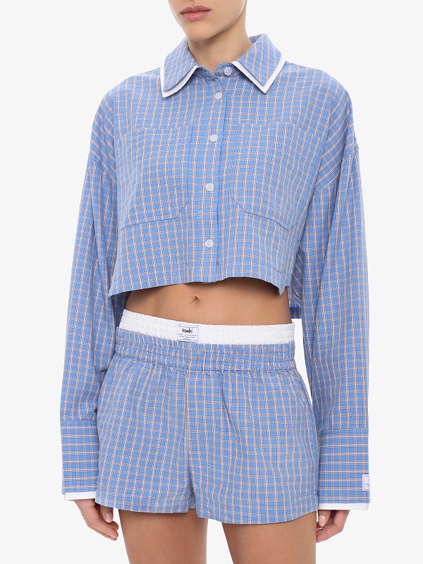 Рубашка жен Ksubi WPS26SH010 blue - 2