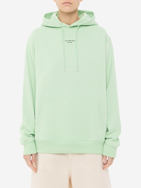 Худи муж Drôle de Monsieur G-HO161-CO127-LGN LIGHT GREEN - 5