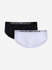 Набор (трусы 2 пары) муж Emporio Armani EM000251 AF14134 MC493 BLACK/WHITE
