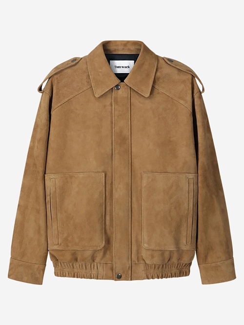 Куртка кожаная муж Tonywack WBF12LJ401 CAMEL - 0