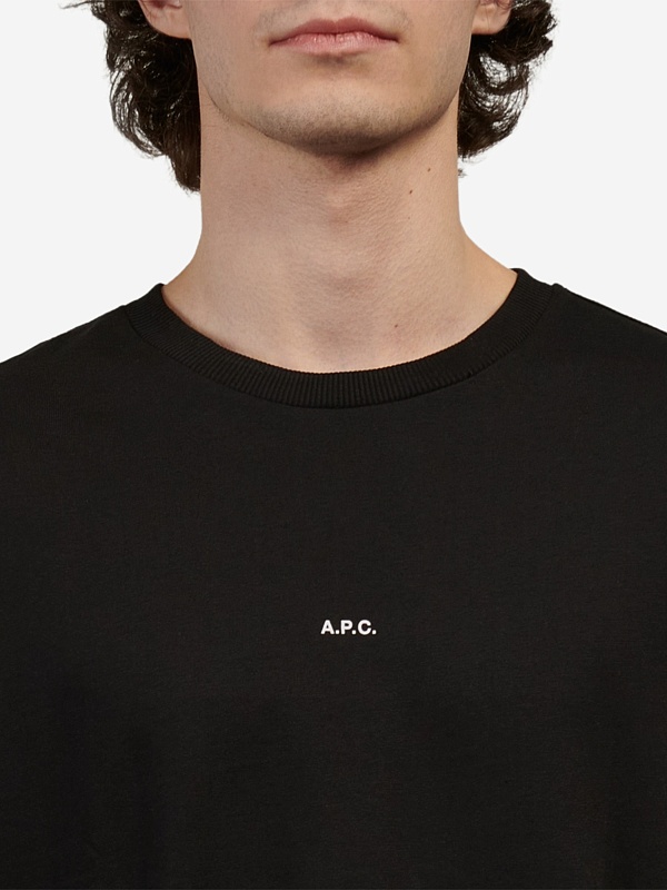 Футболка муж A.P.C. COHBW-H26386 TZC NOIR/BLANC - 3
