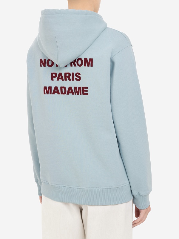 Худи муж Drôle de Monsieur G-HO162-CO127-LBE LIGHT BLUE - 6