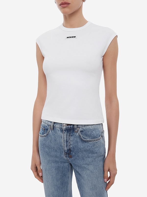 Топ жен Ksubi WFA24TE004 White - 2
