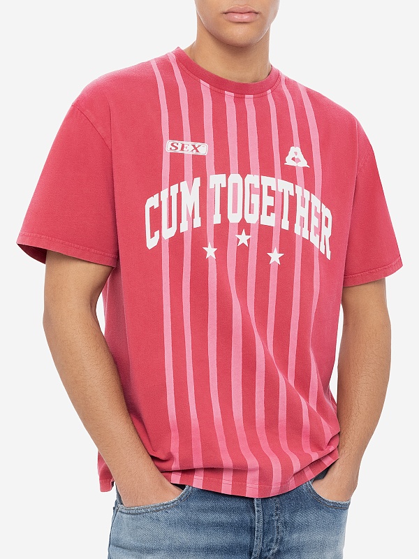 Футболка муж Carne Bollente AW25ST0107 Off-Red - 2