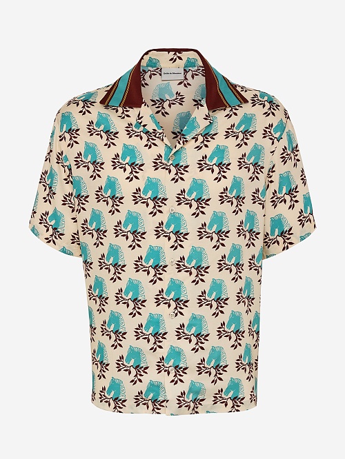 Рубашка муж Drôle de Monsieur G-SH205-VI019-LBG LIGHT BEIGE - 0