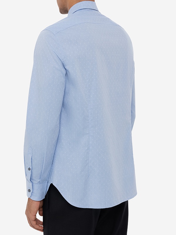 Рубашка муж Emporio Armani EM001537 AF14341 F9061 LIGHT BLUE SMALL EAGLE LOGO - 3