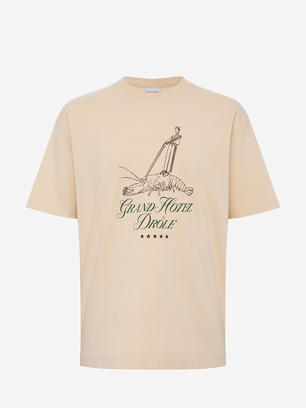 Футболка муж Drôle de Monsieur H-TS256-CO002-NBG NATURAL BEIGE - 5