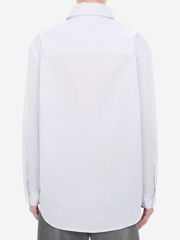 Рубашка жен DUNST UDSH6A104B1 MISTY BLUE STRIPE - 3