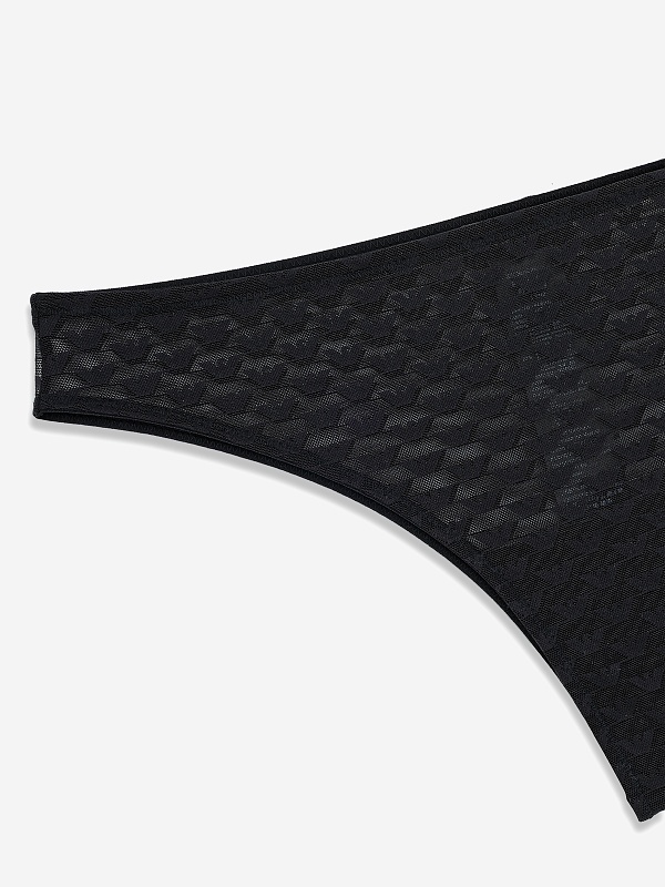 Набор (трусы 2 пары) жен Emporio Armani EW000406 AF15358 MC005 BLACK/BLACK - 3