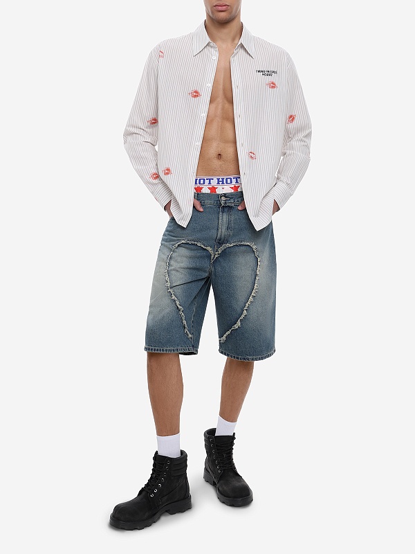 Рубашка муж Carne Bollente SS26LSS0201 Stripe - 1