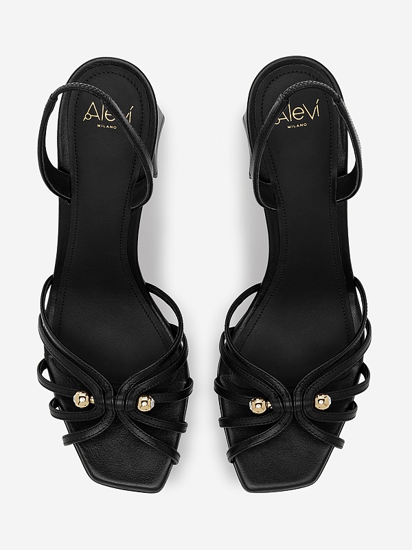 Босоножки (каблук) жен Alevi L25SC009.Q.1041997 Black - 5