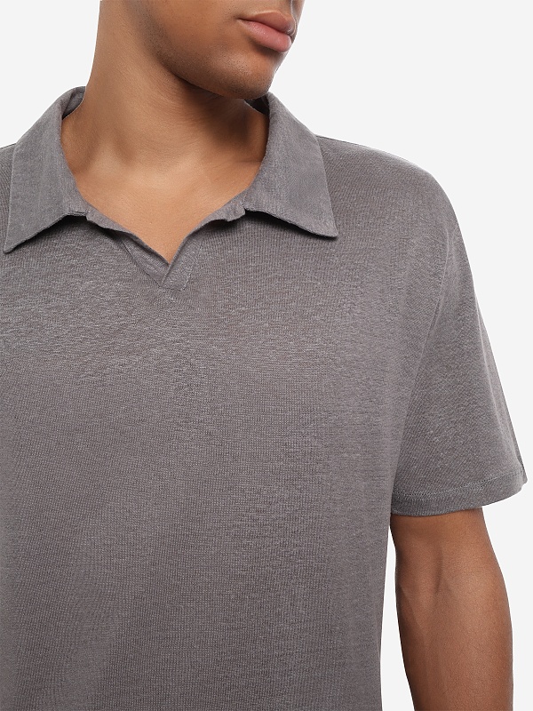 Поло муж Officine Generale S26MTEE214 SMOKED PEARL - 5