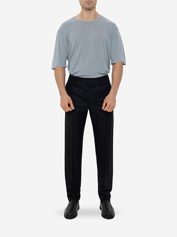 Футболка муж Officine Generale S24MTEE206PRE STORM BLUE - 2