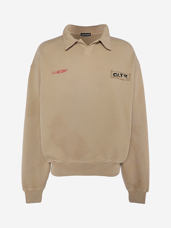 Толстовка муж CULTURA S26PL15FE40 beige - 0