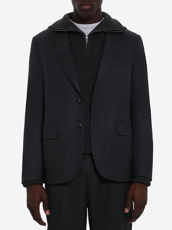 Пиджак муж Officine Generale W25MTLG401 DARK HEATHER GREY - 3
