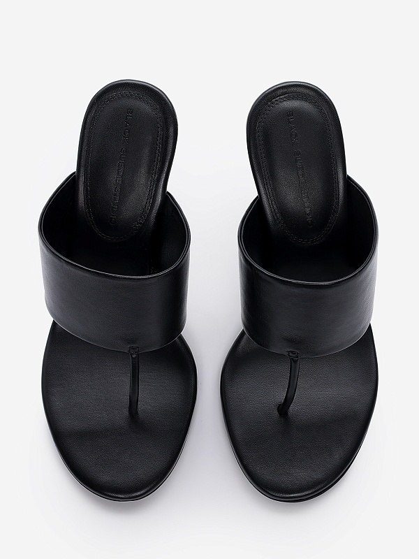 Мюли (каблук) жен Black Suede Studio DANA 95 | 95mm black - 3